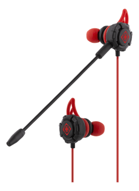 Deltaco Gaming - écouteurs gaming In-ear avec micro détachable. Connecteur 3,5mm, PC/MAC/Console/Mobile