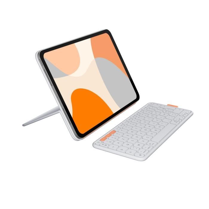 Etui clavier - Flip Folio - Pour iPad et iPad Air 11 pouces (M4 et M5) (M2 et M3) (5e génération - 2024) - Graispâle - Neuf