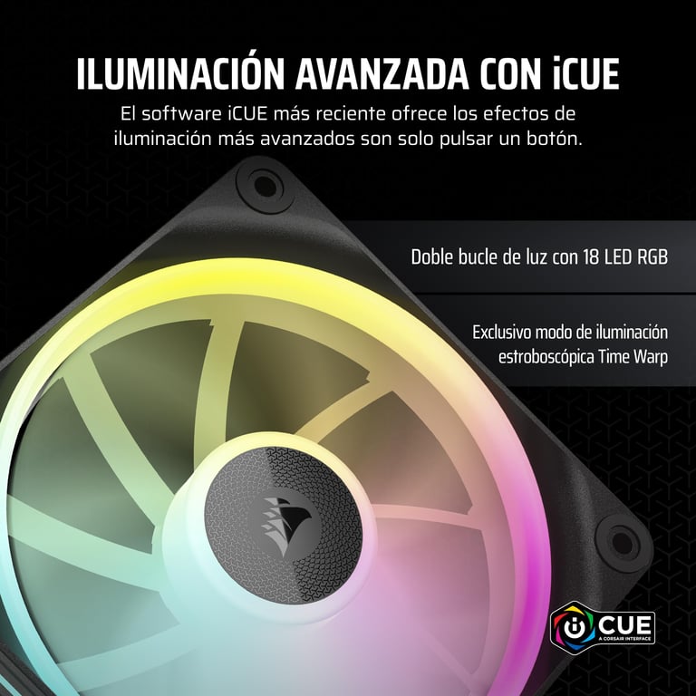Corsair iCUE LINK LX120 RGB Boitier PC Ventilateur 12 cm Noir 1 pièce(s) - Neuf