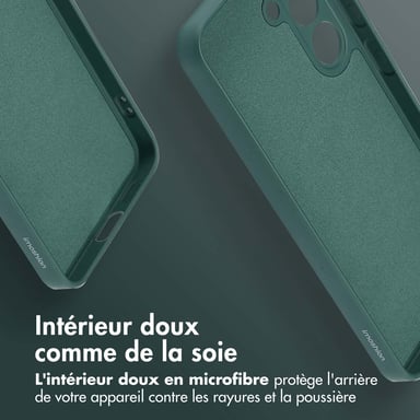 imoshion Coque Couleur avec MagSafe pour Samsung Galaxy S24 - Vert foncé
