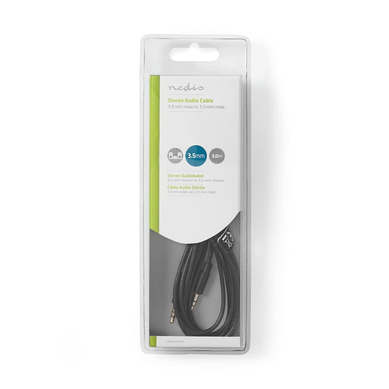 Nedis CAGB22000BK30 câble audio 3 3 5mm Neuf - vue 3