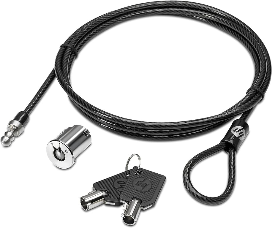 Cable de estación de acoplamiento antirrobo HP negro - AU656AA - Nuevo