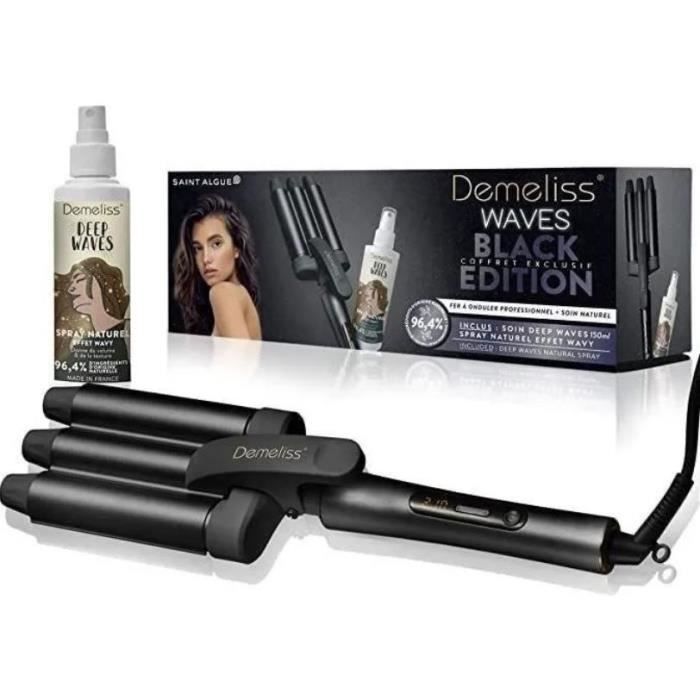 Fer à boucler Saint Algue Coffret DEMELISS WAVEs + soin spray wavy 150ml - vue 2