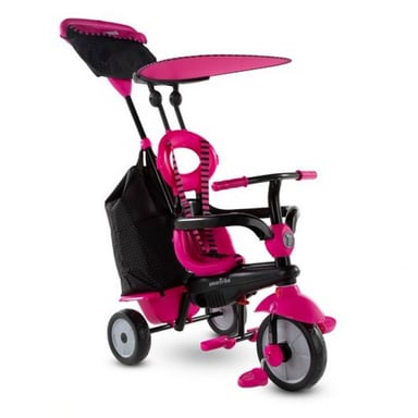 Tricycle Smartrike Vanilla Plus - Rose avec 4 configurations ajustables