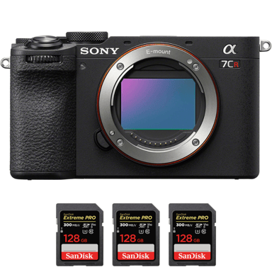 Appareil photo hybride Sony A7CR Noir + 3 SanDisk 128GB Extreme PRO UHS-II + Ebook ''20 astuces pour des images qui claquent''
