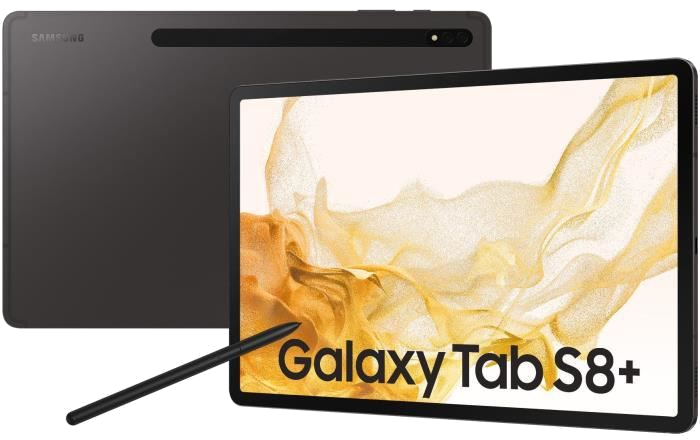 Tablette Tactile - SAMSUNG - Galaxy Tab S8+ - 12.4 - RAM 8Go - 128Go - Anthracite - Wifi - S Pen inc