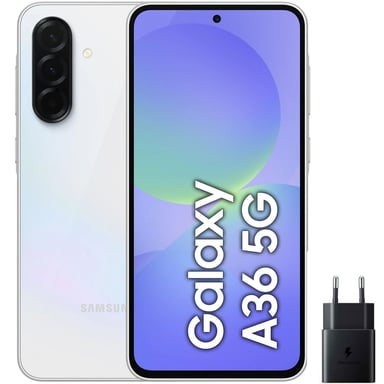 Samsung Galaxy A36 5G 6,7'' 256GB Blanco+ Cargador [Version Internationale]