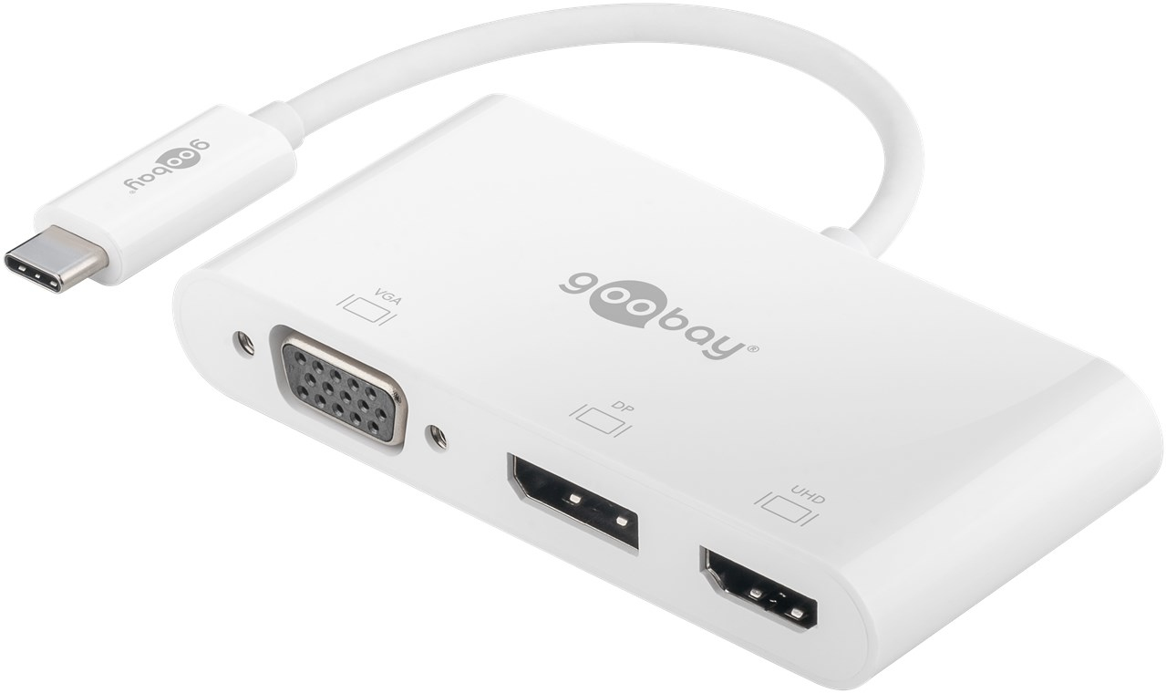 Goobay 52412 adaptateur graphique USB Blanc - Excellent état Comme neuf - Goobay reconditionné disponible sur Pixmania