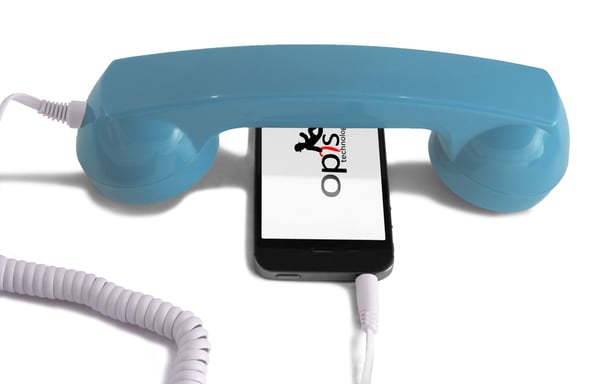 Combiné Téléphone Rétro pour Smartphones Android - Bleu Clair