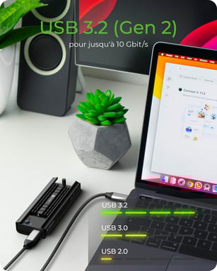 ICY BOX IB-180MC-C31 Enceinte ssd Noir M.2