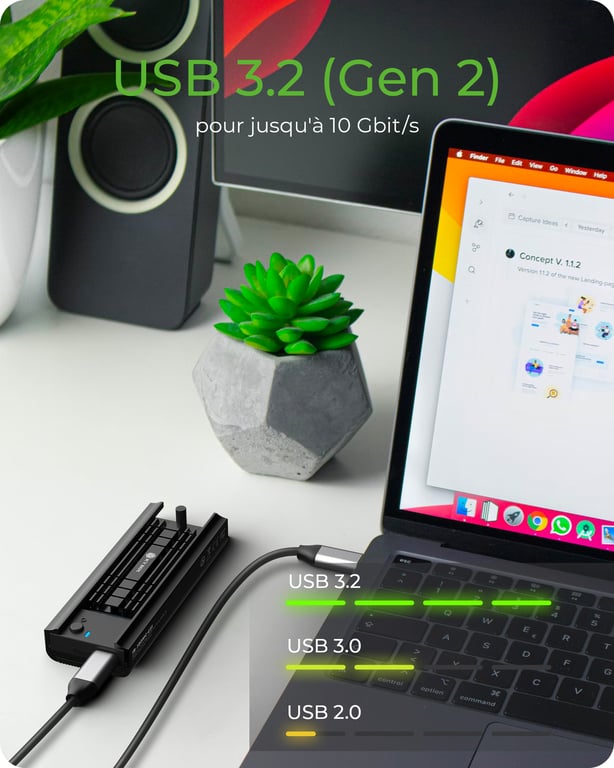 ICY BOX IB 180MC C31 Enceinte ssd .2 Neuf - vue 2