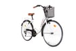 Vélo de Ville City Classic 28'', Aluminium SHIMANO 18v, Blanc