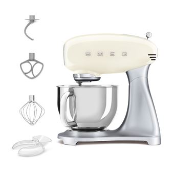 Robot pâtissier multifonctions Smeg SMF04CREU 800 W Crème - Neuf