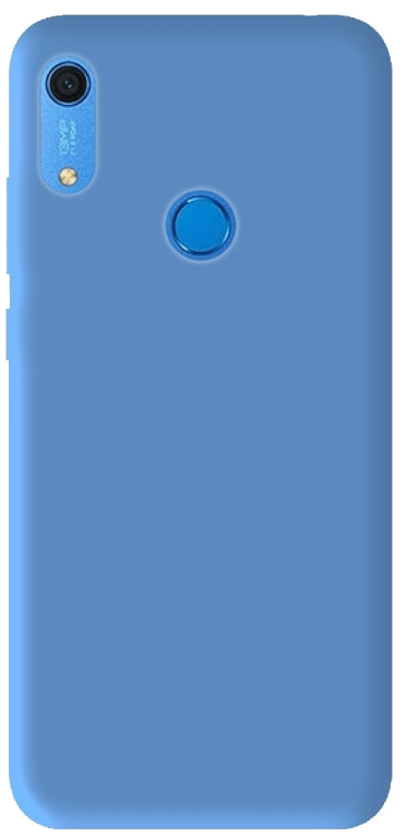 Coque silicone unie compatible Mat Bleu Huawei Y6S