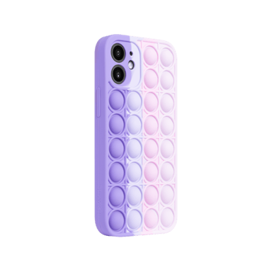 Custodia Popping Bubble per Apple iPhone 12 mini, Rosa Viola