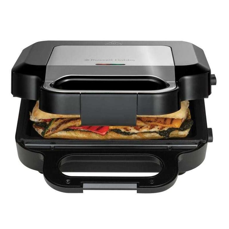 Russell Hobbs Appareil Croque Monsieur [Multifonction 3en1] Creations extra profondes pour sandwich épais gaufrier panini 3 plaques antiadhésives & sans BPA nettoyage facile 26810 - vue 6