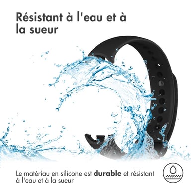 imoshion Bracelet sport en silicone pour Xiaomi Smart Band 8 / 9 - Noir