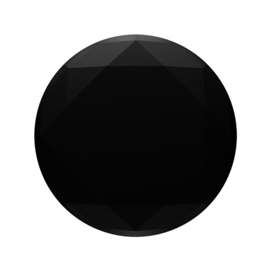 PopSockets PopGrip, diamante nero metallizzato