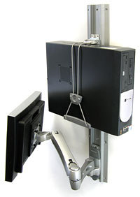 Ergotron Universal CPU Holder Support de CPU monté sur bureau Neuf - vue 2