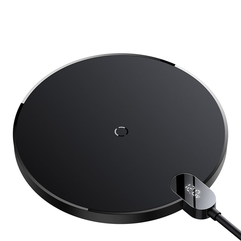 Baseus CCED000001 cargador de dispositivo móvil Auriculares, Smartphone Negro USB Cargador inalámbrico Interior