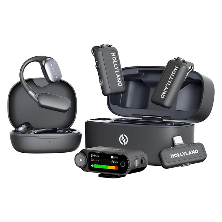 Microphone Sans Fil Hollyland Lark Max 2 Ultimate Combo – 32 Bits, 4 Émetteurs