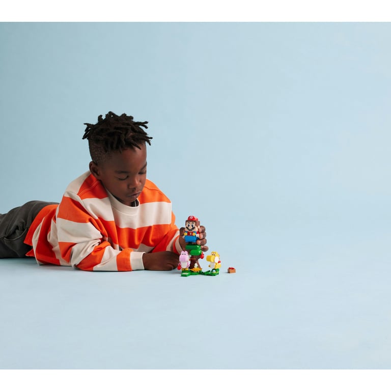Figurines Yoshi Jaune et LEGO® Super Mario Ensemble de Jeu Amusant Neuf - vue 3