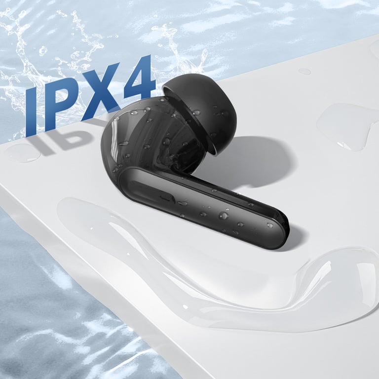 Écouteurs Bluetooth Commande Tactile Autonomie 4.5h Étanche IPX4 Neuf - vue 2