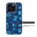 Coque en silicone - Compatible pour Google Pixel 8 - design corail bleu