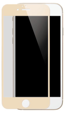 Protection d'écran en verre trempé (100% de surface couverte) pour iPhone 6/6s, Or