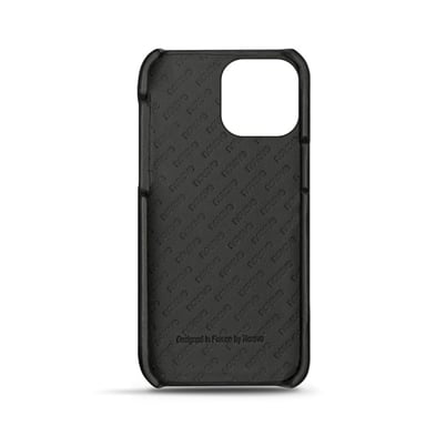 Apple iPhone 12 Pro Funda de piel - Tapa trasera - Negro - Piel lisa