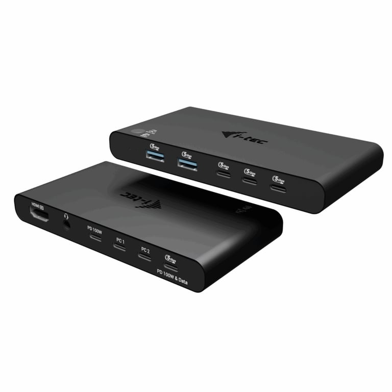 i tec KVM Docking Station HDMI for 2 hosts Power Delivery 2x