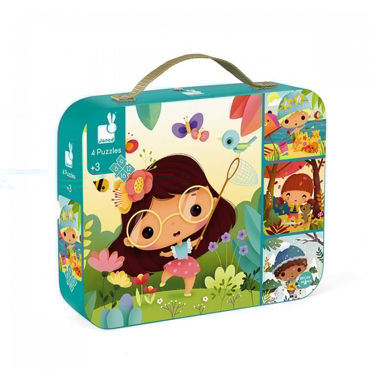 4 Puzzles évolutifs : 6 à 16 pièces Juratoys Janod - vue 7