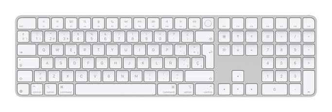 Apple Magic teclado Universal USB + Bluetooth QWERTY Español Blanco