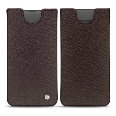 Funda de piel Samsung Galaxy S10 - Funda - Marrón hechizante ( Pantone #4e3629 ) - Piel saffiano