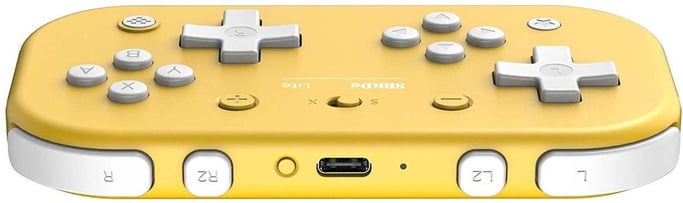 8BitDo Lite Jaune Manette Bluetooth pour Switch Lite, Switch et Windows