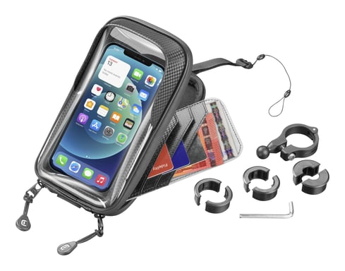 Cellularline Rider Shield - Universal Support de smartphone imperméable pour guidon