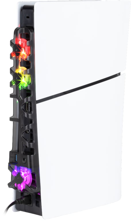 Konix Ventilateur de refroidissement LED RGB pour PS5 Slim Neuf - vue 3