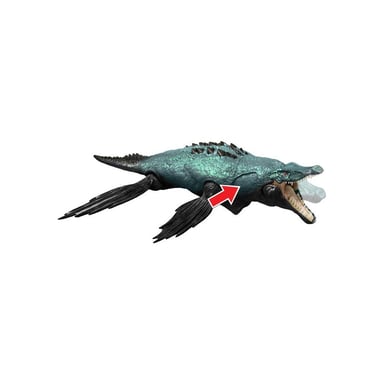 Mattel Figurine dinosaure - JURASSIC WORLD - Liopleurodon - Grande échelle - Nageoires mobiles - Mâchoire articulée - vue 5