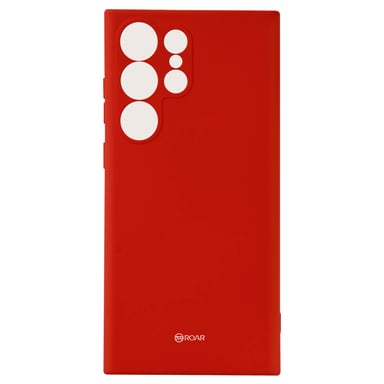 Custodia per Samsung S23 Ultra Silicone Finitura Opaca Roar Colorful Jelly Red