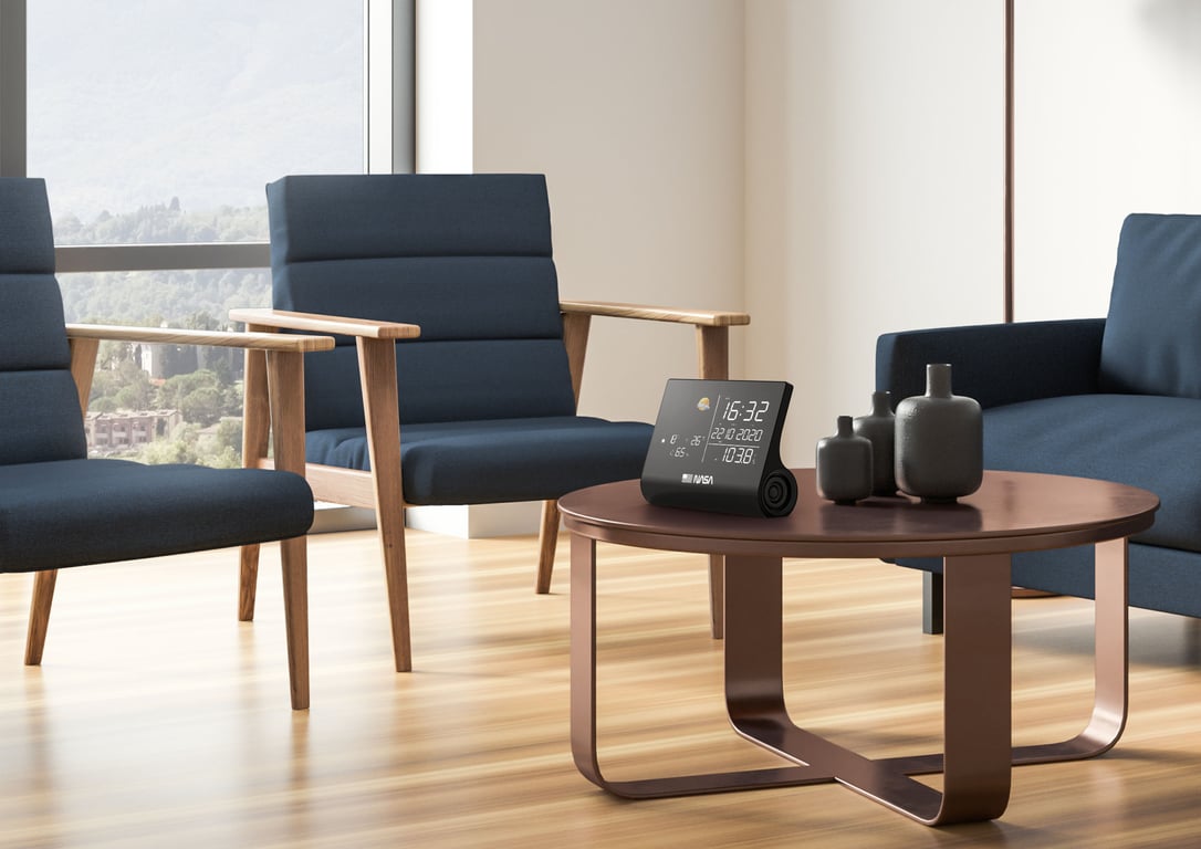 Station météo et enceinte Bluetooth Nasa WSP1300 avec radio réveil - vue 4