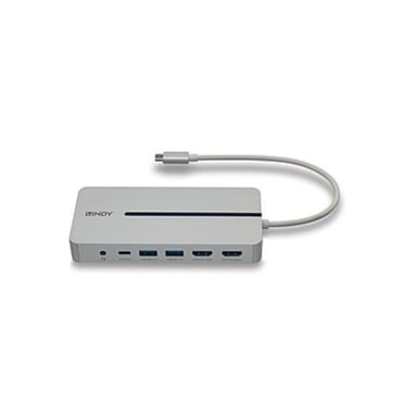 DST-Pro M, estación de acoplamiento USB C para portátil, PC y Mac M1/M2 con resolución 4K en dos pantallas y carga de 100 W. 2xHDMI 4K USB3.2 Ethernet Audio