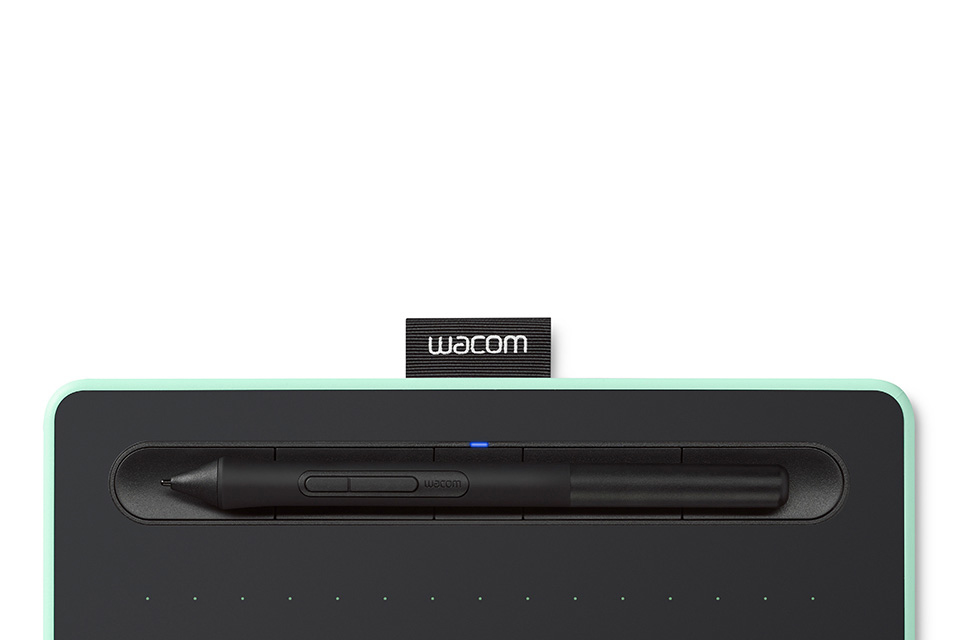 Wacom Intuos M Bluetooth tablette graphique Noir, Vert 2540 lpi 216 x 135 mm USB/Bluetooth - Neuf