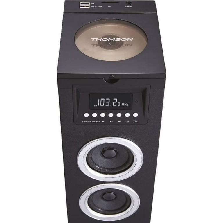 Tour Haut-Parleurs Multimédia Thomson DS120CD – 60W, Bluetooth, Lecteur CD - vue 3