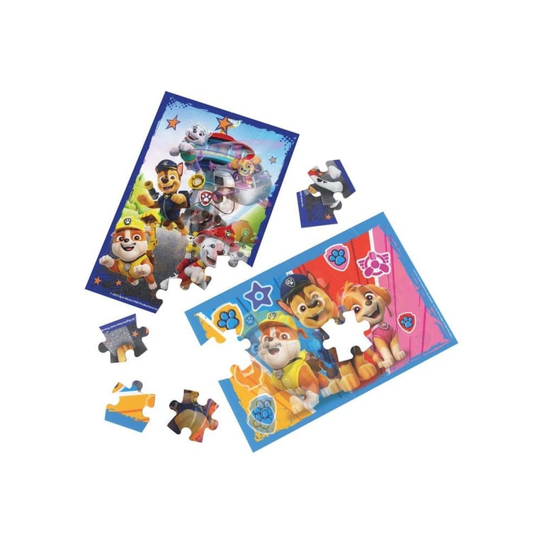 Boîte carton de 2 puzzles lenticulaires La Pat' Patrouille - vue 1