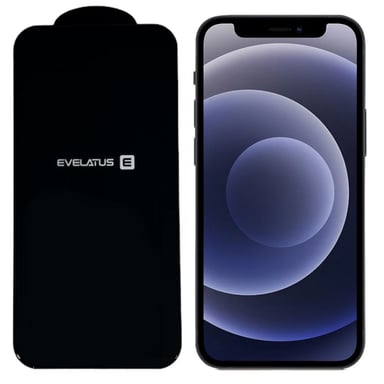 Evelatus Corning Gorilla Ultra 10x Verre 3D super résistant pour Apple iPhone 12 / 12 Pro Max Noir