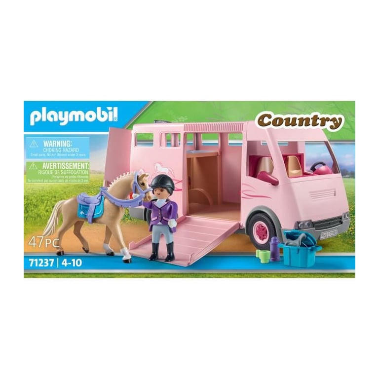 Van Avec Chevaux Playmobil La Boîte - vue 2