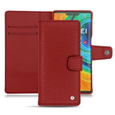 Housse cuir Huawei Mate 30 Pro -  - Rouge - Cuir grainé