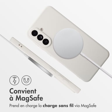 imoshion Coque Couleur avec MagSafe pour Samsung Galaxy A56 - Beige