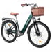 Vélo électrique CYSUM Cityrun avec panier avant, moteur 250 W, batterie 36 V 10 Ah - Vert