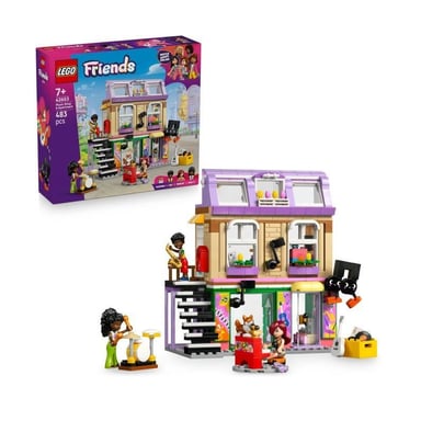 LEGO Friends 42653 Il negozio di musica e l'appartamento - Gioco per bambine dai 7 anni in su